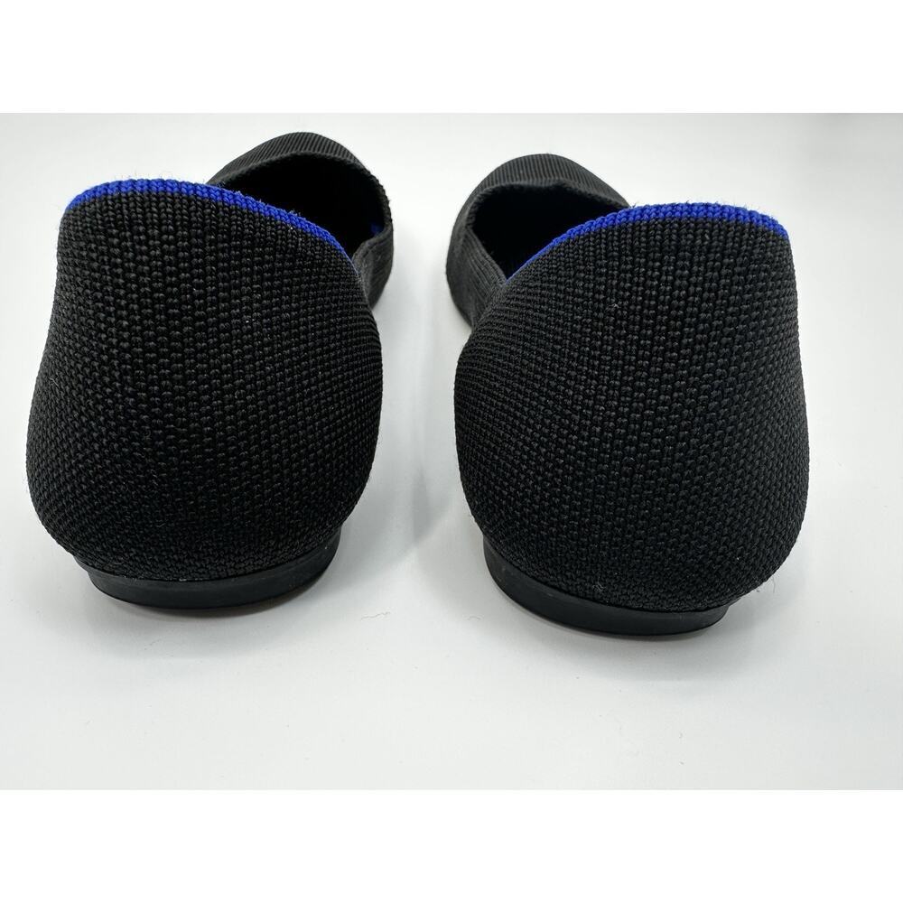 Rothy’s Womens The Point Black Flats Shoes Size 7 Knit Washable - Picture 5 of 7